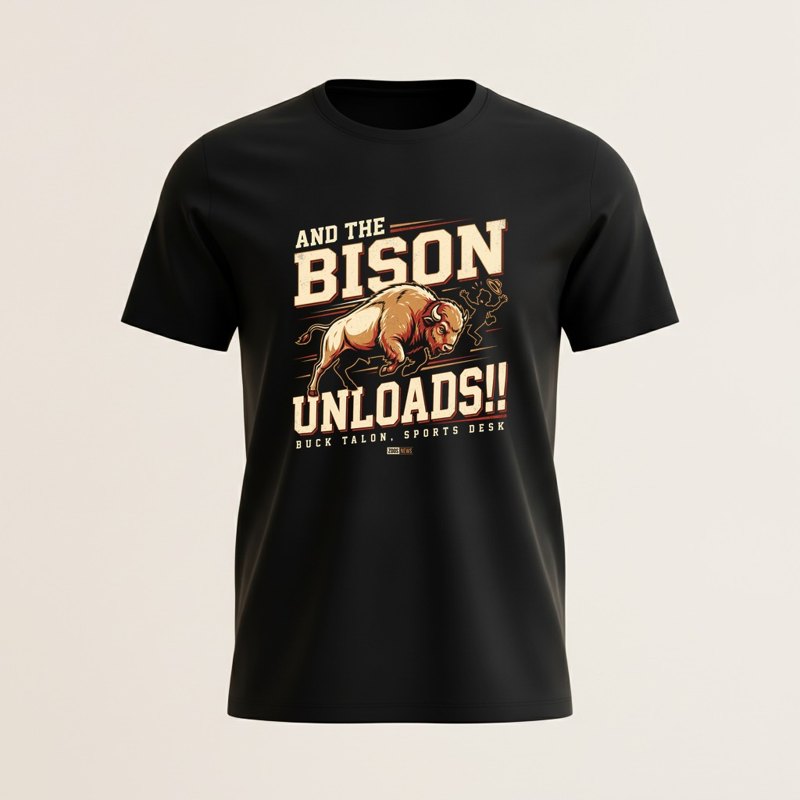 And The Bison Unloads tee