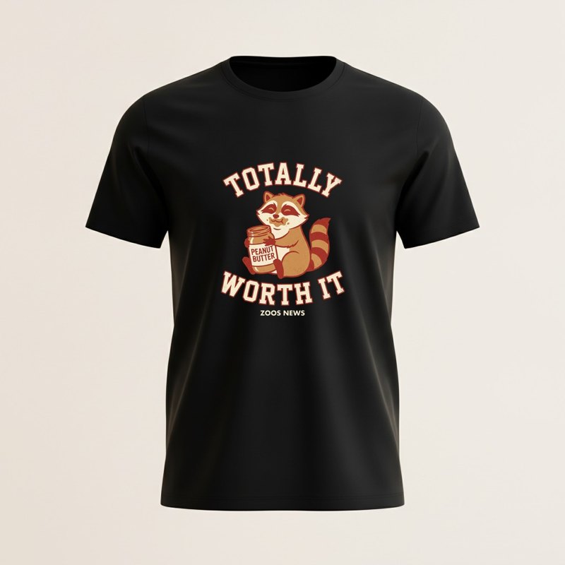 Totally Worth It raccoon tee